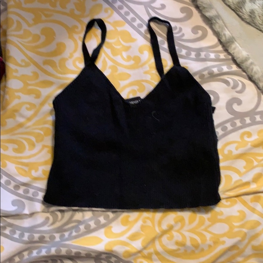 Black crop top